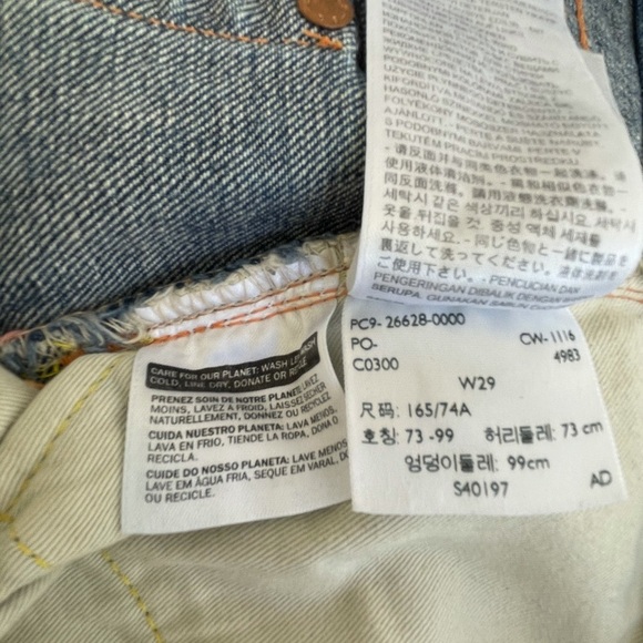 Levis Big E High Waist Shorts Size 29 - Picture 8 of 11